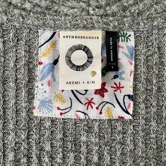 ANTHROPOLOGIE AKEMI + KIN Blouse Sz S Green Woodruff Twist Draped Sweater *P18 - Picture 4 of 4